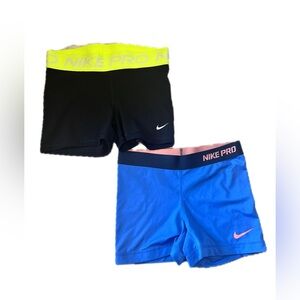 Bundle Lot of 2 Nike Biker Compression Shorts Size Medium